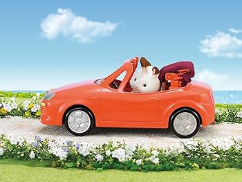 シルバニアファミリー 車 ふたりでおでかけオープンカー qqffhab 美品 車 ふたりでおでかけ オープンカー シルバニアファミリー